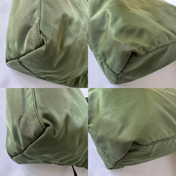 Prada Green Nylon and Saffiano Tote bag - Picture 10 of 12